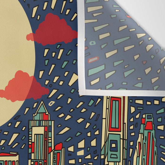 philadelphia city skyline Wall Tapestry Gallery Image 3