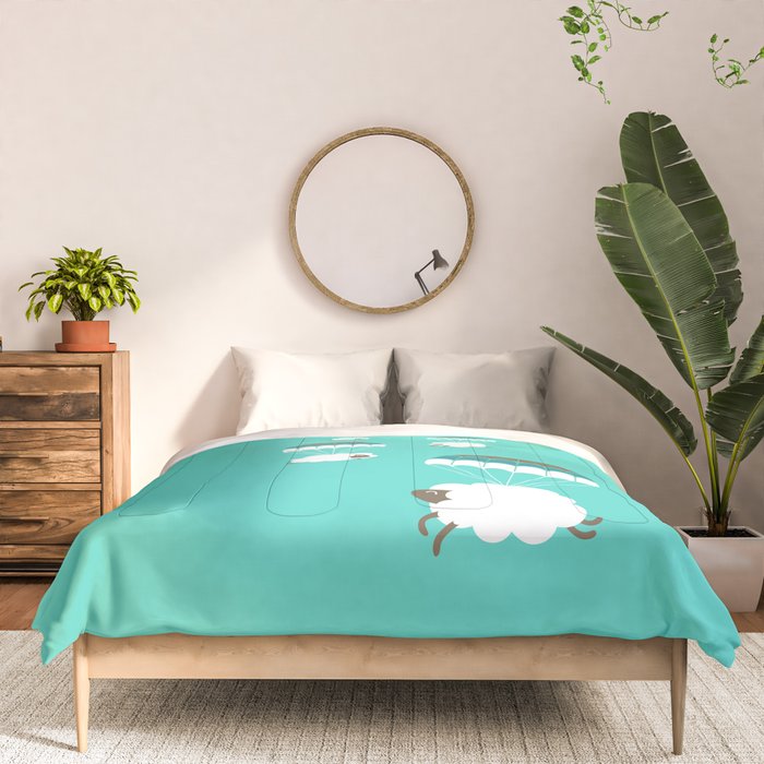 Sheepy clouds Comforter Gallery Image 3