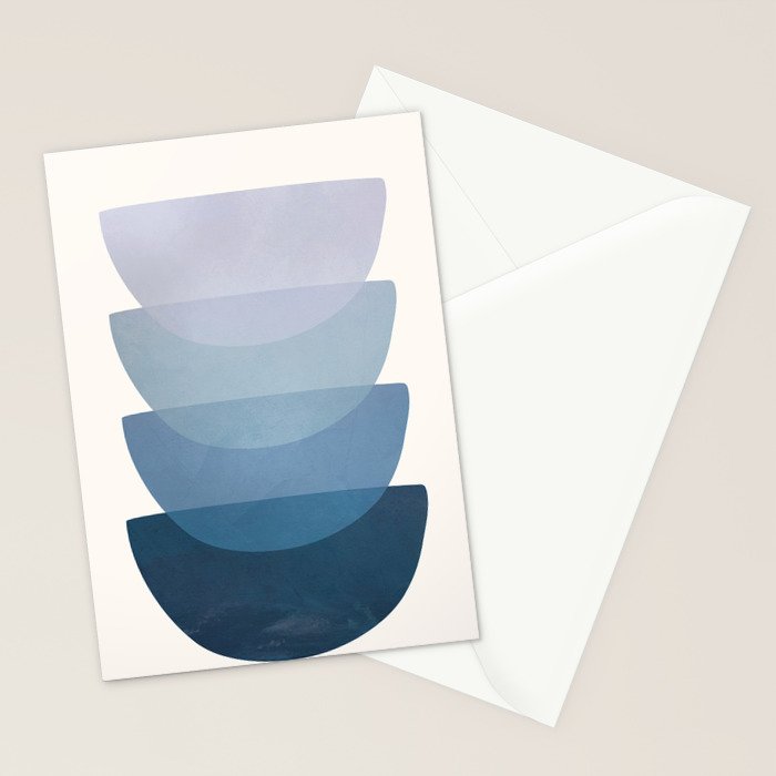 Blue Stack 01 Stationery Card Gallery Image 2