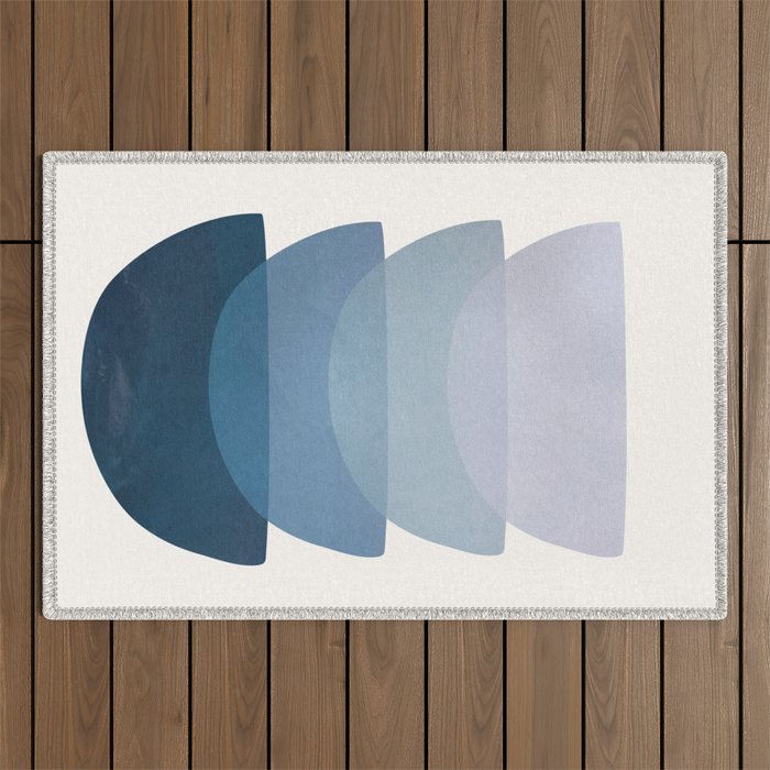 Blue Stack 01 Outdoor Rug Gallery Image 1