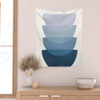 Blue Stack 01 Wall Tapestry Gallery Image 2