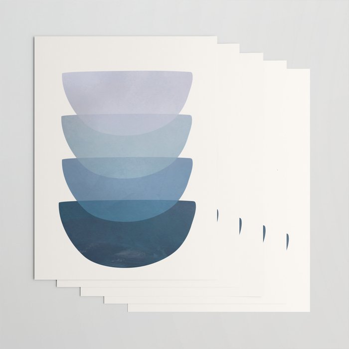 Blue Stack 01 Wrapping Paper Gallery Image 3