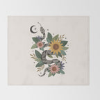Year of the Snake 2025 - Cream Throw Blanket Gallery Image 2
