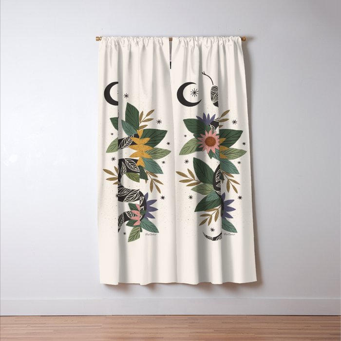 Year of the Snake 2025 - Cream Window Curtain Gallery Image 3