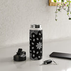 black and white bandana pattern Water Bottle Gallery Image 5