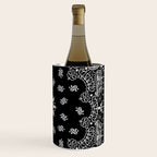 black and white bandana pattern Wine Chiller Gallery Image 3