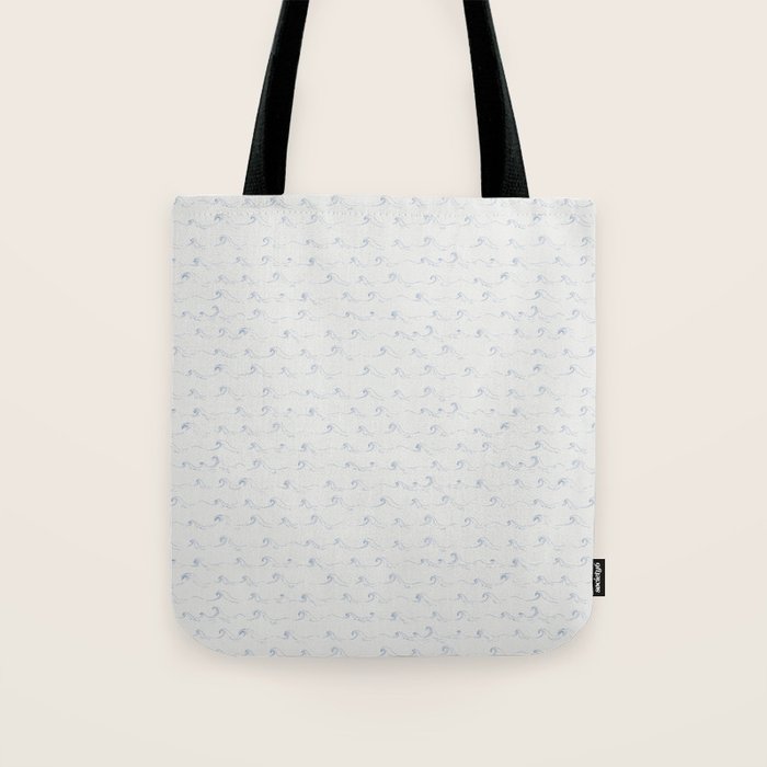 Sketched Wave Stripe Tote Bag Gallery Image 1
