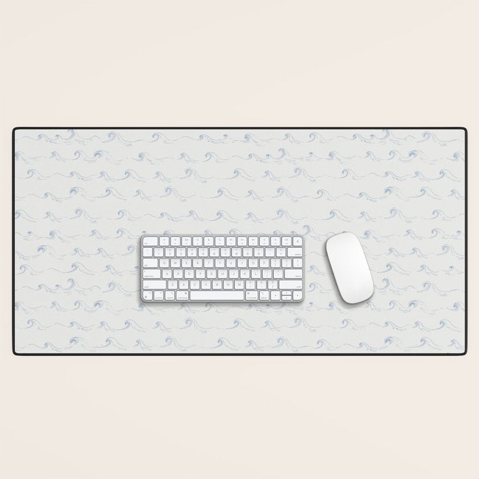 Sketched Wave Stripe Desk Mat Gallery Image 1