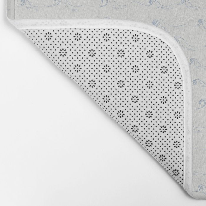 Sketched Wave Stripe Bath Mat Gallery Image 2