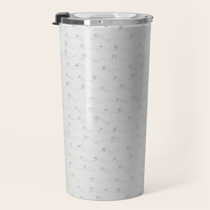 Sketched Wave Stripe Travel Mug Gallery Image 3