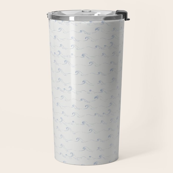 Sketched Wave Stripe Travel Mug Gallery Image 2