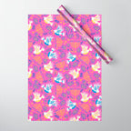 Hanukkah Pink Pattern Wrapping Paper Gallery Image 1