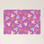 Hanukkah Pink Pattern Welcome Mat Gallery Image 1