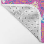Hanukkah Pink Pattern Bath Mat Gallery Image 2
