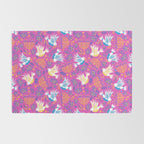 Hanukkah Pink Pattern Rug Gallery Image 2
