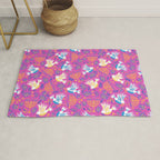 Hanukkah Pink Pattern Rug Gallery Image 1