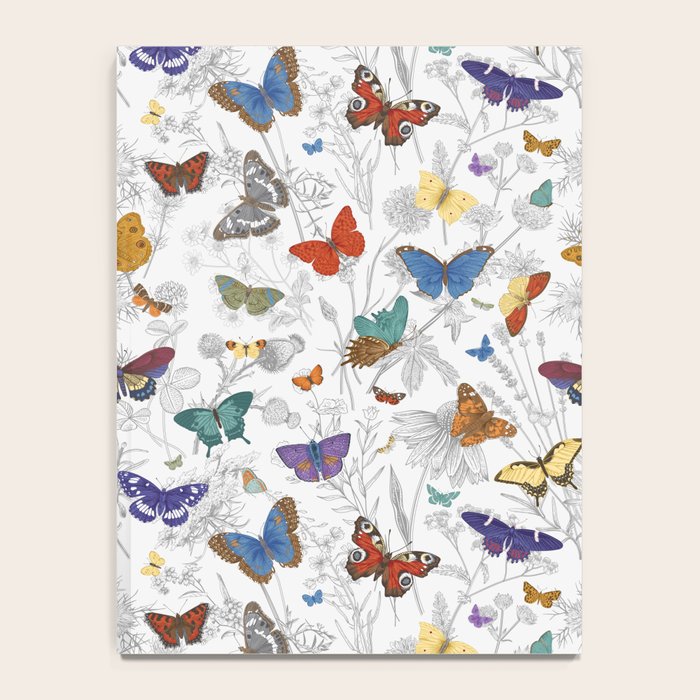 Magical Wild Butterflies Cottage Garden Floral Notebook Gallery Image 4