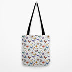 Magical Wild Butterflies Cottage Garden Floral Tote Bag Gallery Image 2