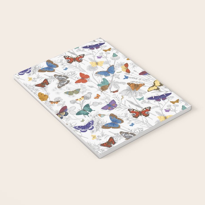 Magical Wild Butterflies Cottage Garden Floral Notebook Gallery Image 3
