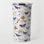 Magical Wild Butterflies Cottage Garden Floral Travel Mug Gallery Image 1