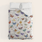 Magical Wild Butterflies Cottage Garden Floral Duvet Cover Gallery Image 6