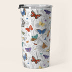 Magical Wild Butterflies Cottage Garden Floral Travel Mug Gallery Image 3