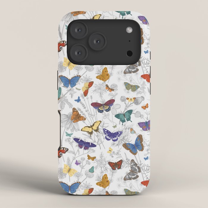 Magical Wild Butterflies Cottage Garden Floral iPhone Case Gallery Image 3