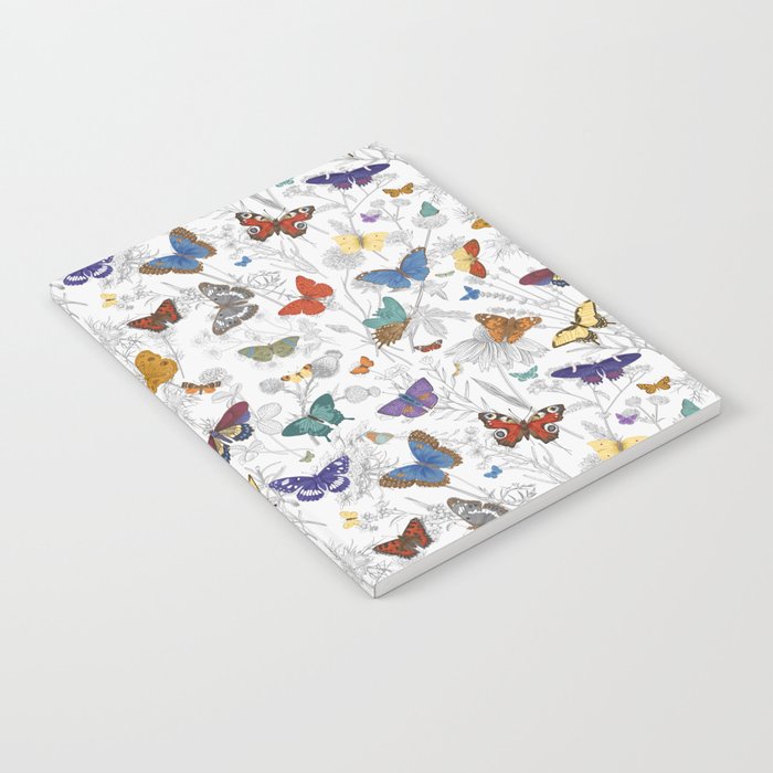 Magical Wild Butterflies Cottage Garden Floral Notebook Gallery Image 2