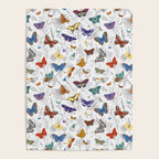 Magical Wild Butterflies Cottage Garden Floral Poster Gallery Image 4