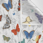 Magical Wild Butterflies Cottage Garden Floral Wall Tapestry Gallery Image 3