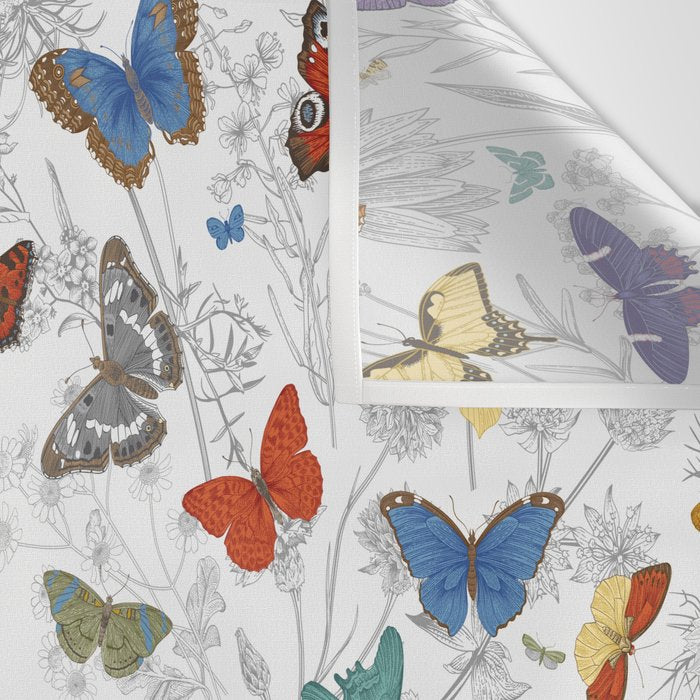 Magical Wild Butterflies Cottage Garden Floral Wall Tapestry Gallery Image 3
