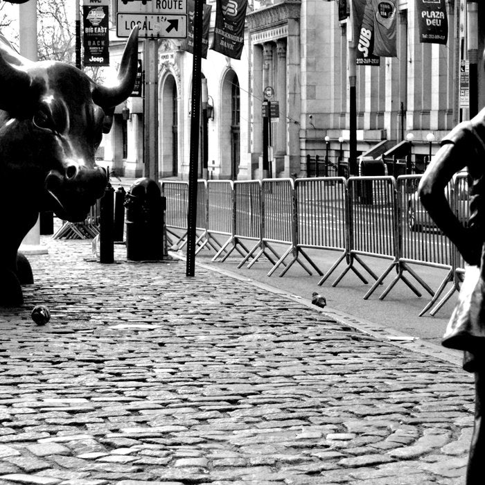 Fearless Girl and the Charging Bull Coffee Mug Gallery Image 2