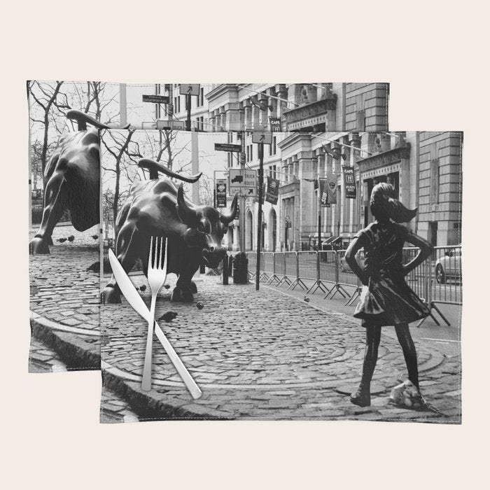 Fearless Girl and the Charging Bull Placemat Gallery Image 1