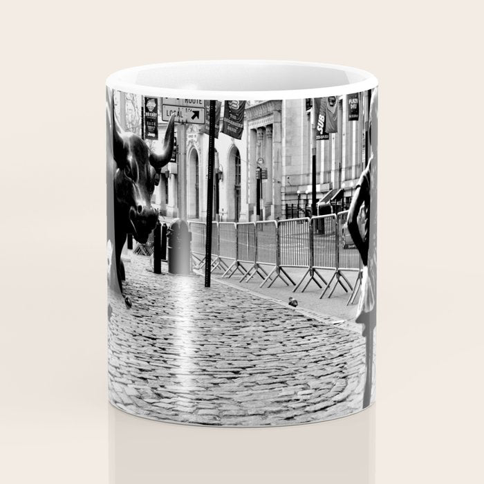 Fearless Girl and the Charging Bull Coffee Mug Gallery Image 4