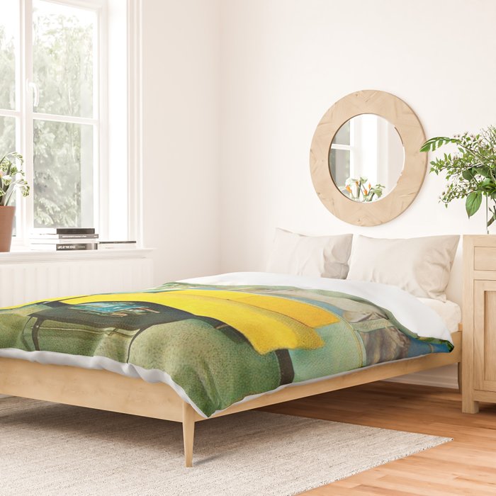 Our Neighbours the Frogs Duvet Cover Gallery Image 2