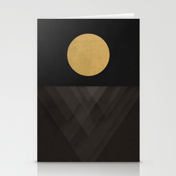 Moon Reflection on Quiet Ocean Stationery Card Gallery Image 1
