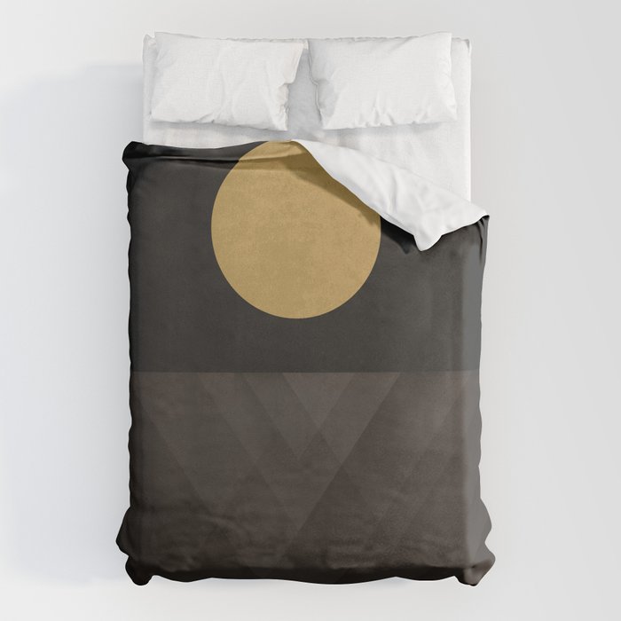 Moon Reflection on Quiet Ocean Duvet Cover Gallery Image 6