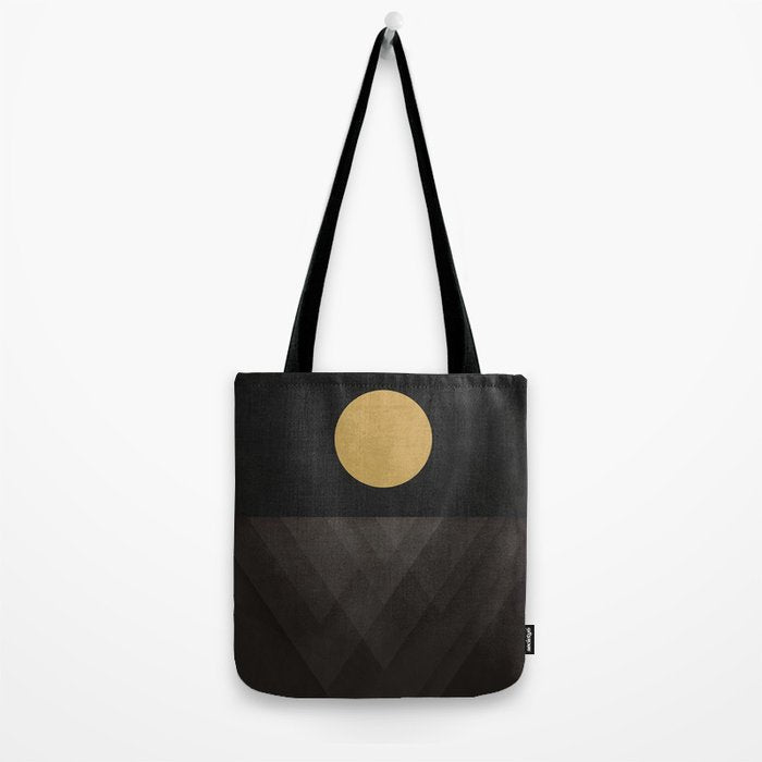 Moon Reflection on Quiet Ocean Tote Bag Gallery Image 2