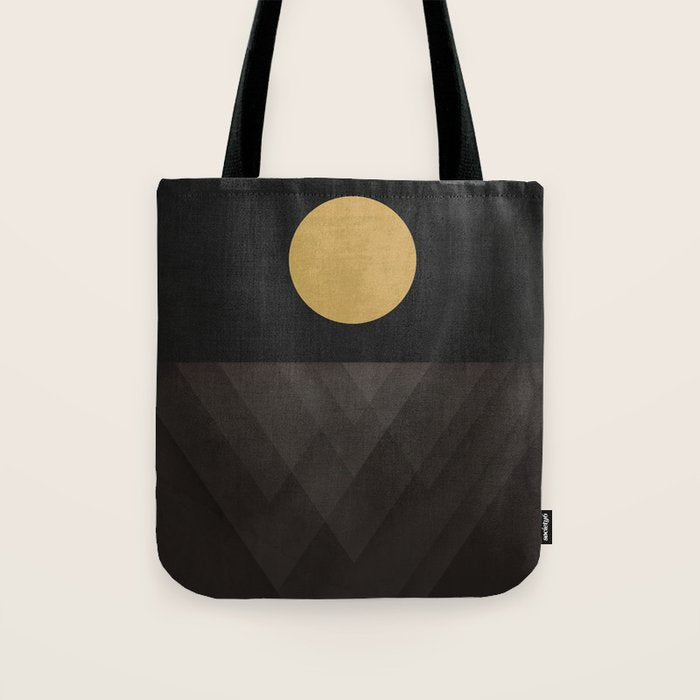Moon Reflection on Quiet Ocean Tote Bag Gallery Image 1