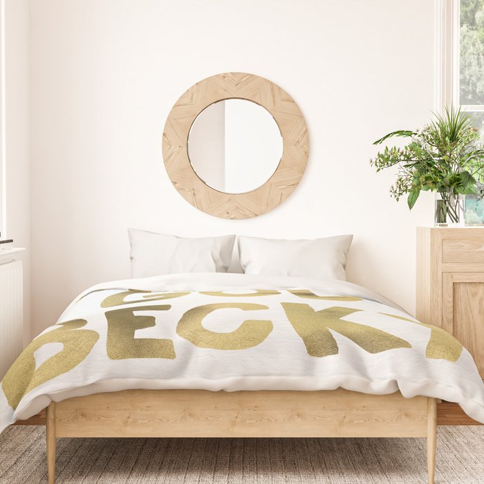 Oh My God Becky - Gold Duvet Cover Gallery Image 3