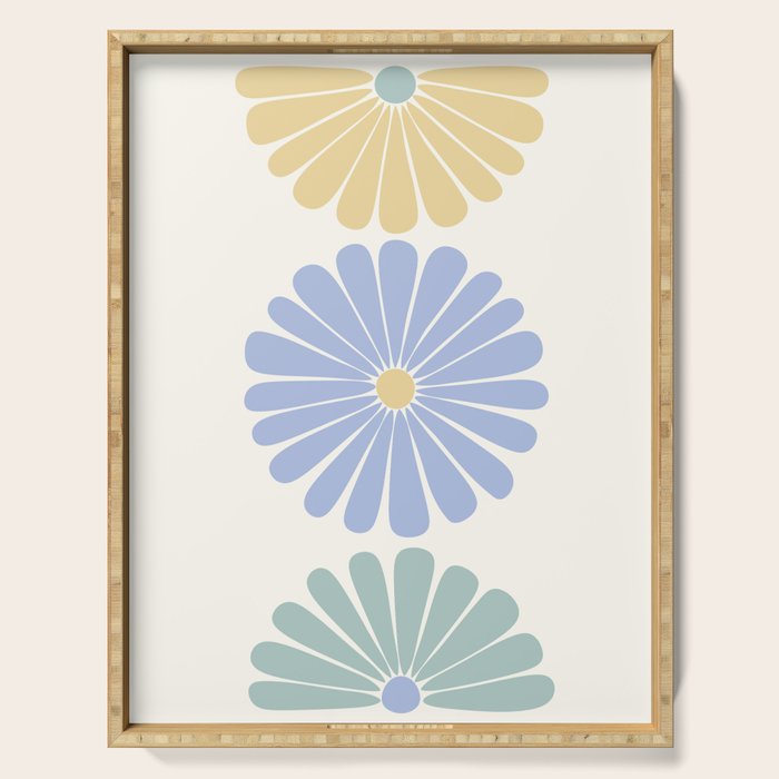 Retro Summer Daisies IV Serving Tray Gallery Image 1