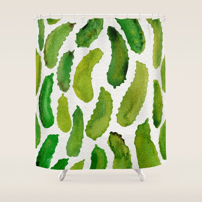 Pickles Shower Curtain Gallery Image 1