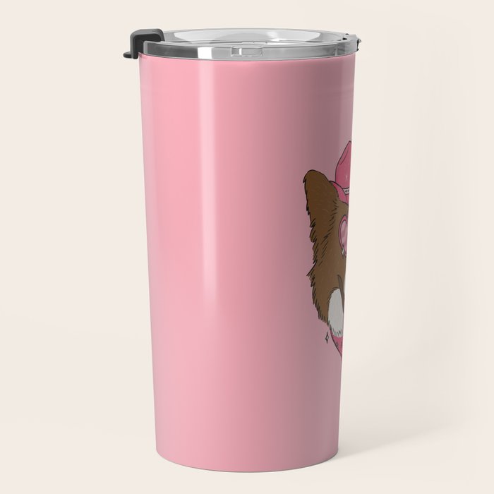 Pink Pony Pup Travel Mug Gallery Image 3