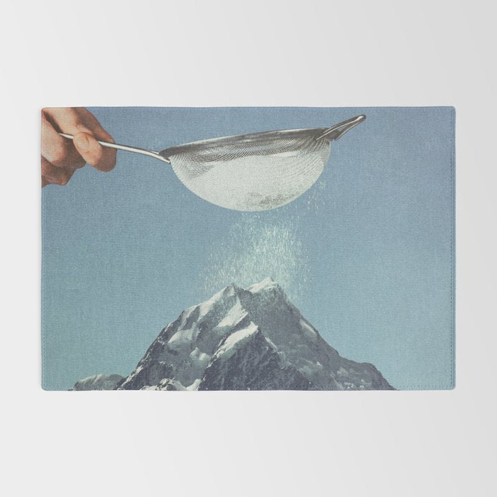 Sifted Summit II - Snow Sugar on Mountain Peak Rug Gallery Image 2