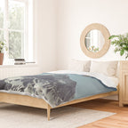 Sifted Summit II - Snow Sugar on Mountain Peak Duvet Cover Gallery Image 2