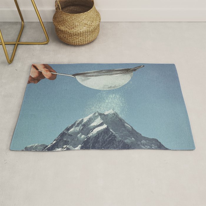 Sifted Summit II - Snow Sugar on Mountain Peak Rug Gallery Image 1