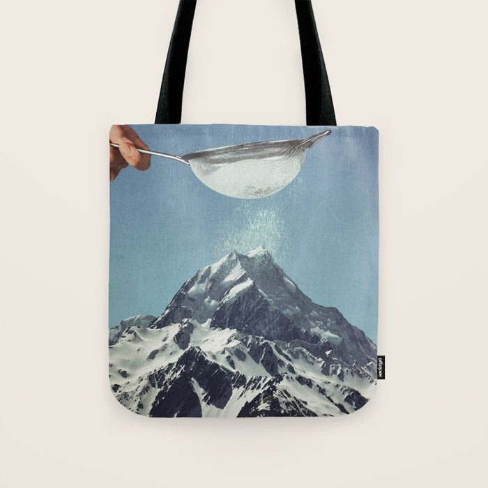 Sifted Summit II - Snow Sugar on Mountain Peak Tote Bag Gallery Image 1