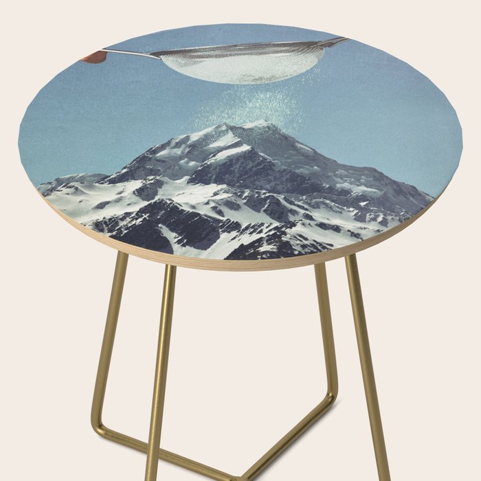 Sifted Summit II - Snow Sugar on Mountain Peak Side Table Gallery Image 2