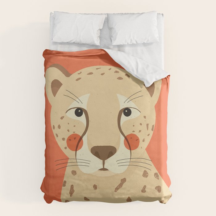 Cheetah, Animal Portrait Duvet Cover Gallery Image 6