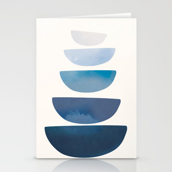 Blue Stack 02 Stationery Card Gallery Image 2